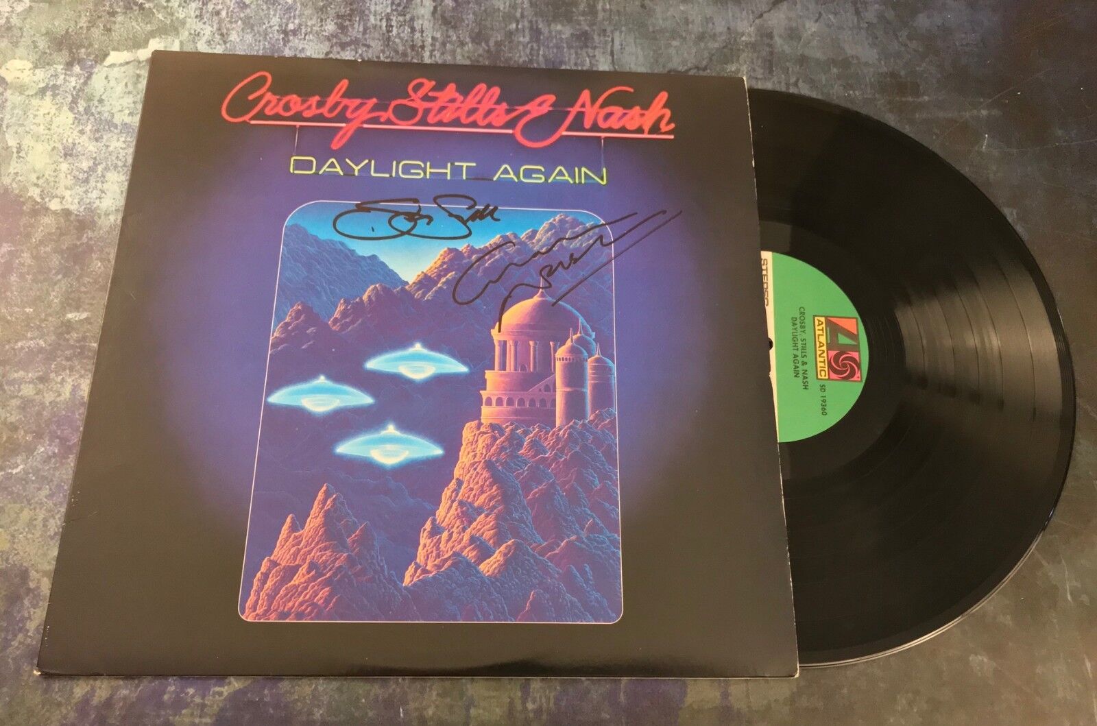 GFA Crosy, Stills & Nash * STEPHEN & GRAHAM * Signed Vinyl Record Album B COA