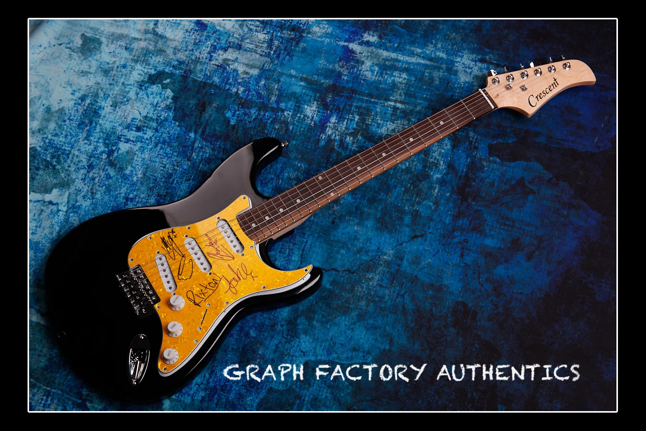 **GFA English Pop Group *RIXTON* Signed Electric Full Size Guitar R2 COA**