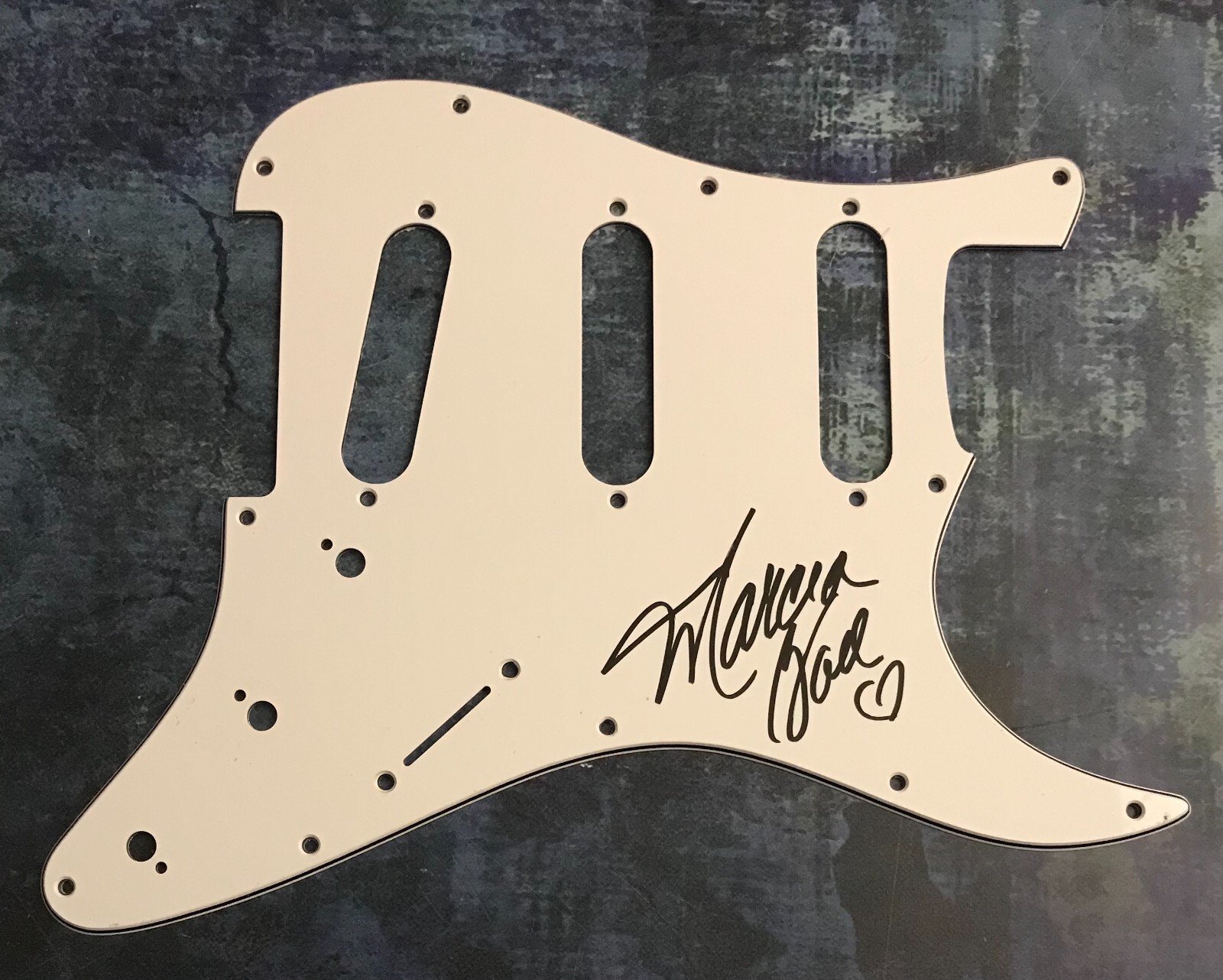 GFA  Dreams Come True Jazz * MARCIA BALL * Signed Electric Pickguard PROOF COA