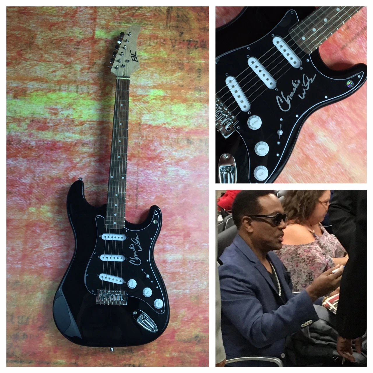 GFA American R&B Singer * CHARLIE WILSON * Signed Electric Guitar PROOF C1 COA