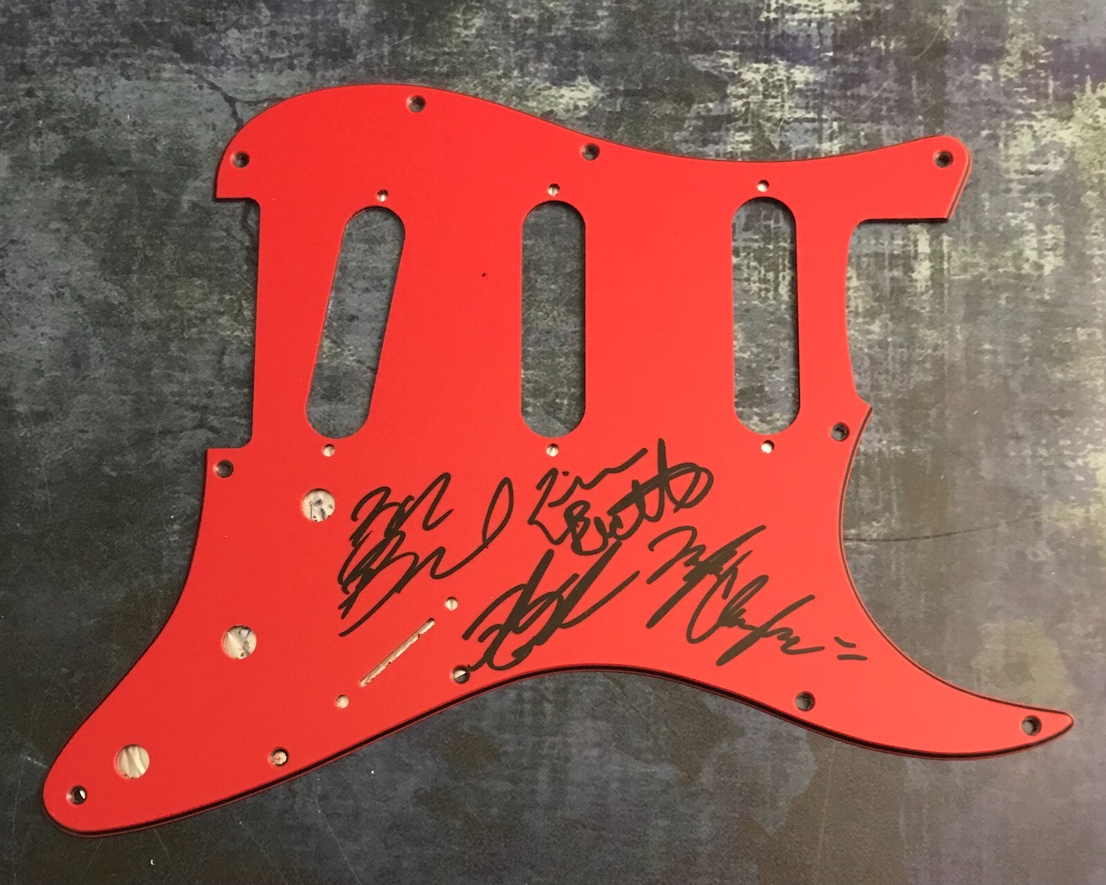 GFA King of Misery Rise of Equals  * SAUL *  Band Signed Electric Pickguard COA