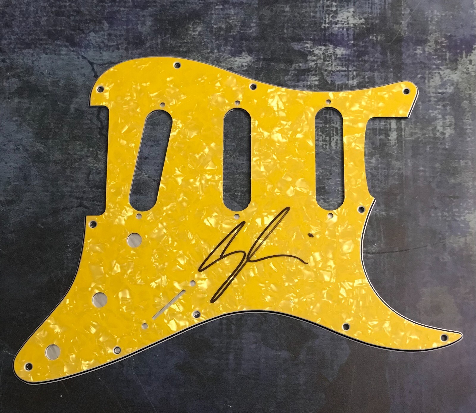 GFA  circle the drain  * SOCCER MOMMY *  Signed Electric Pickguard PROOF COA