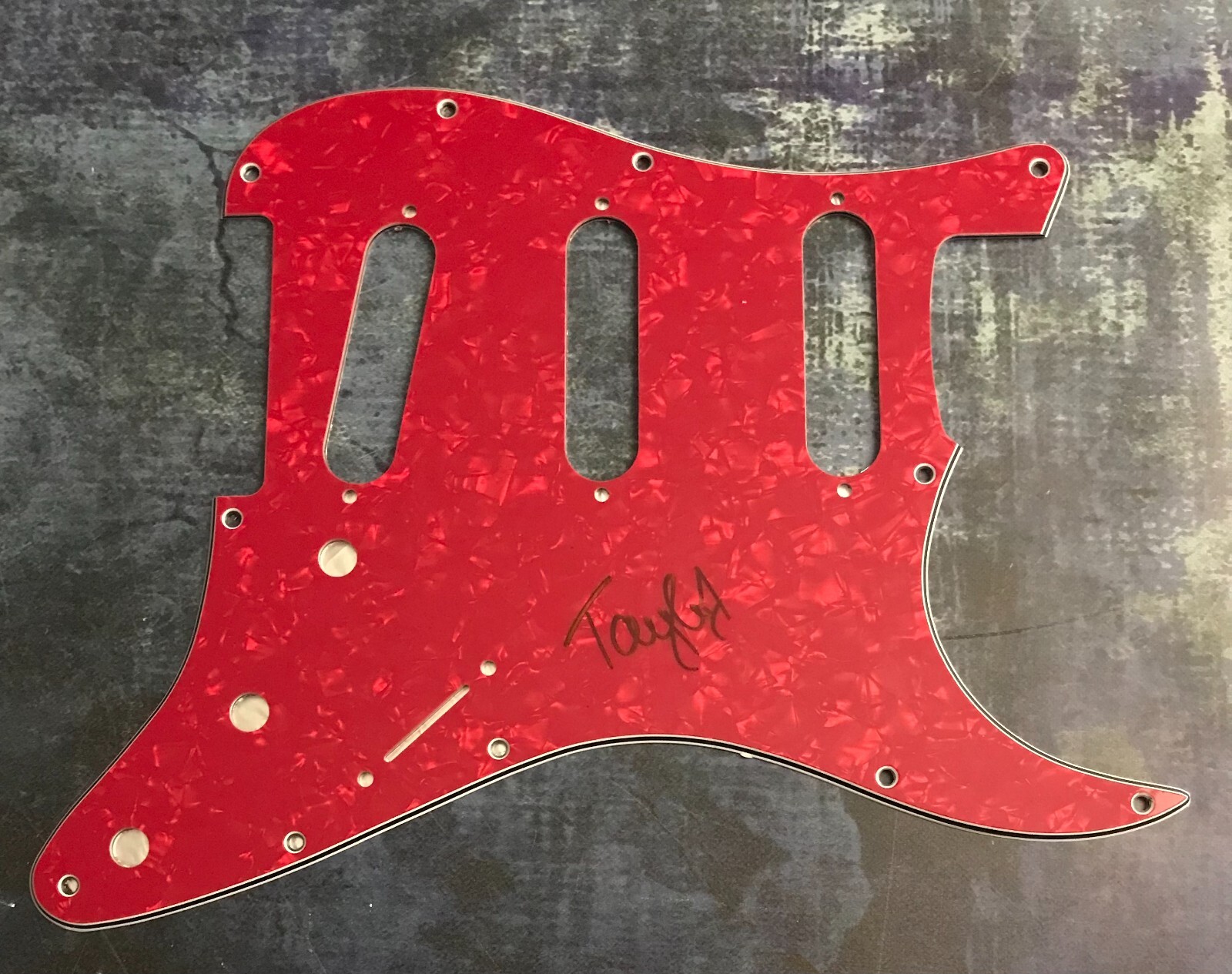 GFA What I Do... Push It Down  * TAYLOR JANZEN *  Signed Electric Pickguard COA