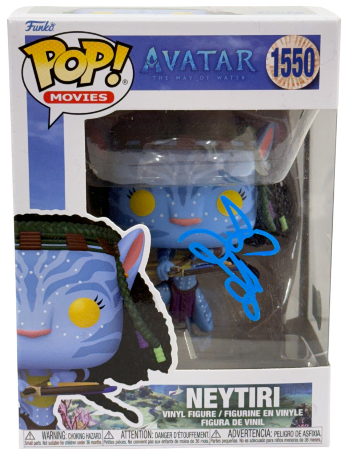 ZOE SALDANA SIGNED NEYTIRI FUNKO 1550 AVATAR AUTHENTIC AUTOGRAPH BECKETT COLLECTIBLE MEMORABILIA