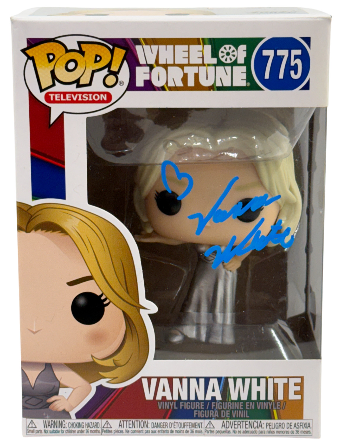 Vanna White Signed Funko Wheel of Forune 775 Authentic Autograph Beckett