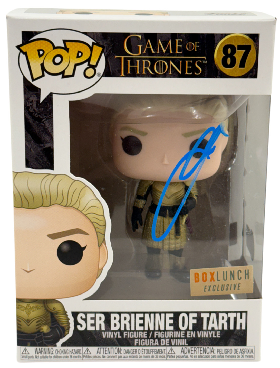 Gwendoline Christie Signed Ser Brienne of Tarth Funko Game of Thrones Beckett