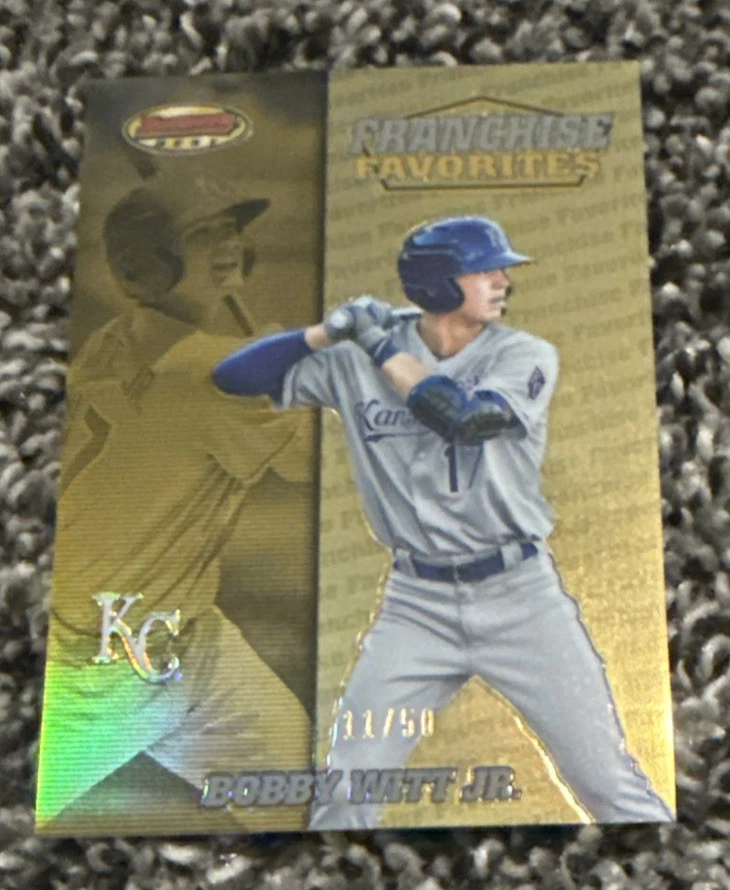 2020 Bowman's Best Franchise Favorites BOBBY WITT JR. GOLD Refractor 11/50 SSP
