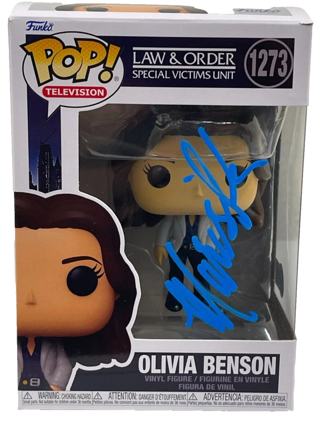 Mariska Hargitay Signed Olivia Benson Funko Law & Order SVU Autograph Beckett