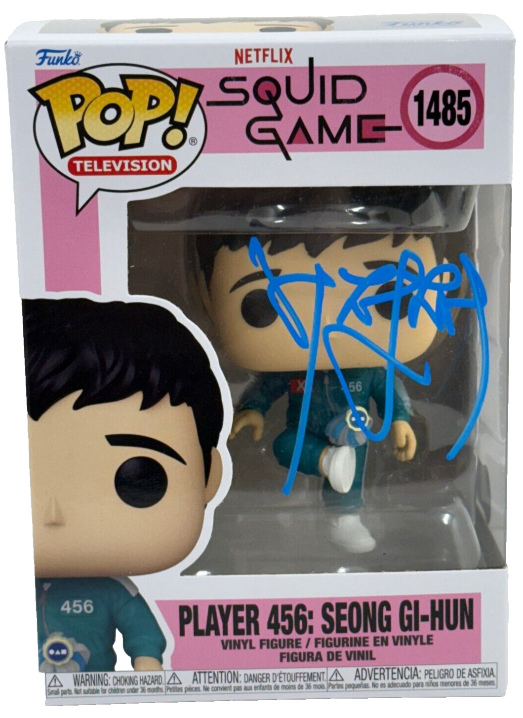 Lee Jung-Jae Signed Player 456 Funko Squid Game Authentic Autograph Beckett