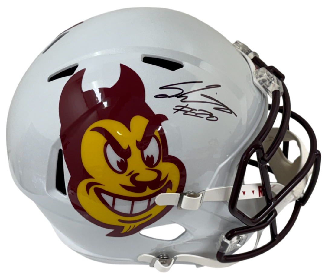 Sam Leavitt Signed Arizona State Sun Devils Full Size Replica Helmet Beckett