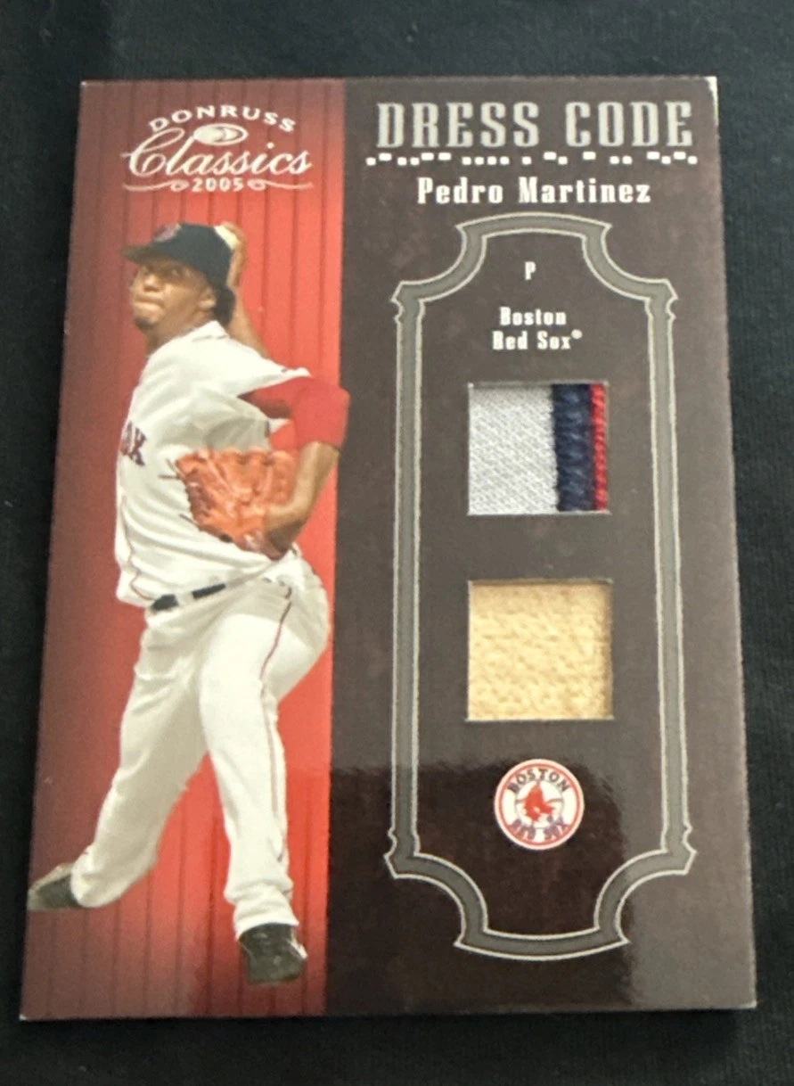 2005 Donruss Classics Dress Code Combo Materials Prime /5 PEDRO MARTINEZ 4/5