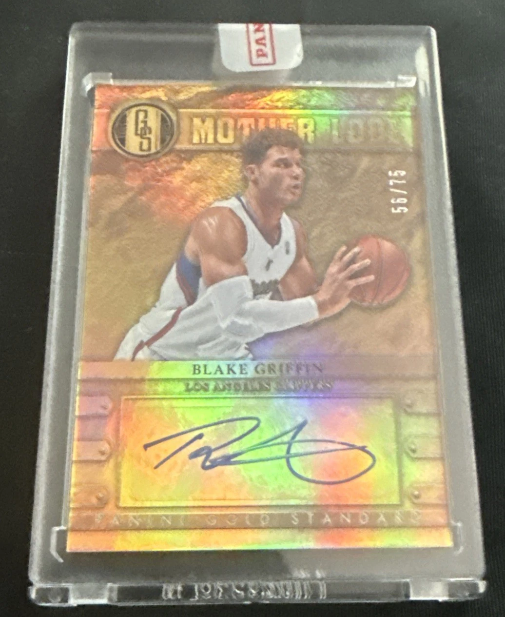 2012-13 GOLD STANDARD MOTHER LODE AUTO: BLAKE GRIFFIN #56/75 AUTOGRAPH CLIPPERS