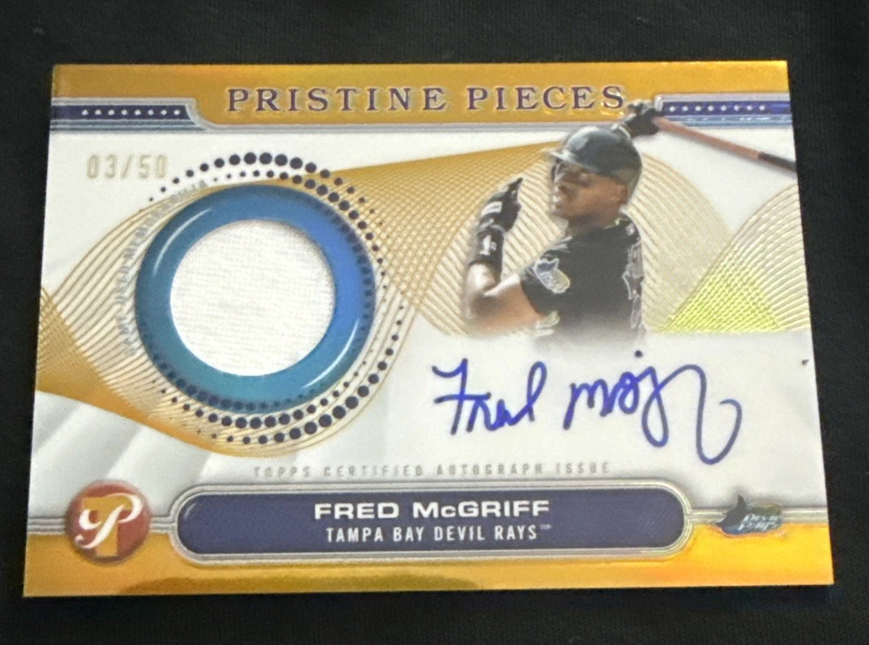 2024 Pristine Pieces Gold Patch Auto Fred McGriff /50 HOF