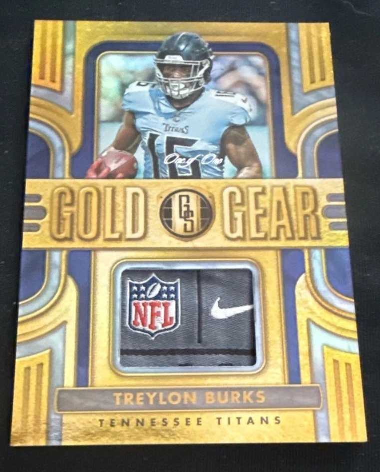 2023 PANINI GOLD STANDARD TREYLON BURKS LAUNDRY TAG SHIELD GOLD  GEAR 1/1 WOW