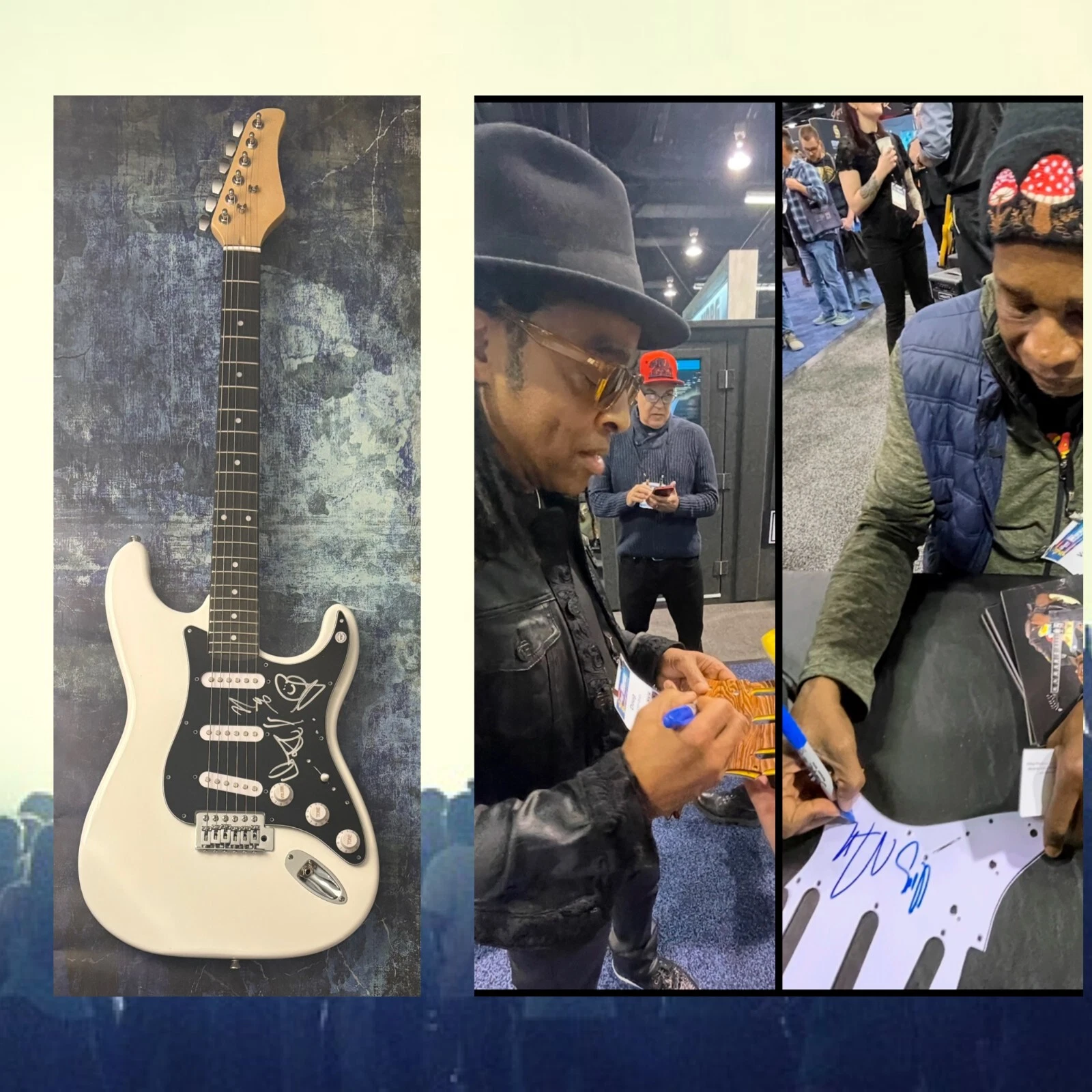 GFA  Corey Glover x3 Band  * LIVING COLOUR *  Signed Electric Guitar PROOF COA