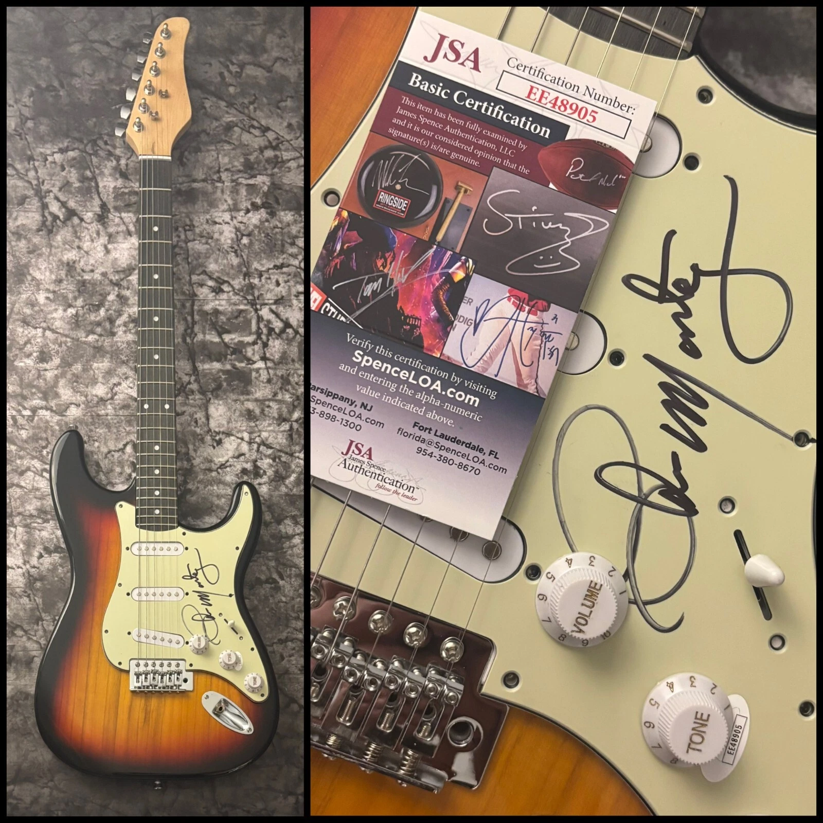 JSA Let's Dance Star  * CHRIS MONTEZ *  Signed New Electric Guitar COA