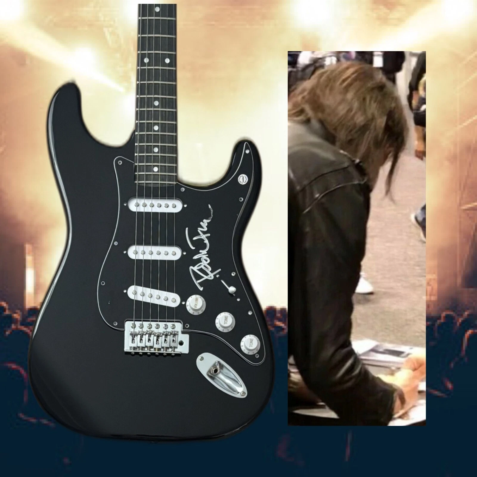 GFA Nine Inch Nails & Guns N' Roses  * ROBIN FINCK *  Signed Electric Guitar COA