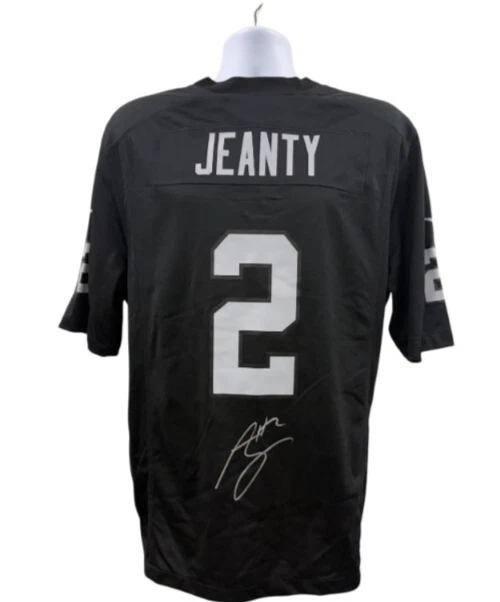 Ashton Jeanty Signed Las Vegas Raiders Jersey Autograph Beckett Witness