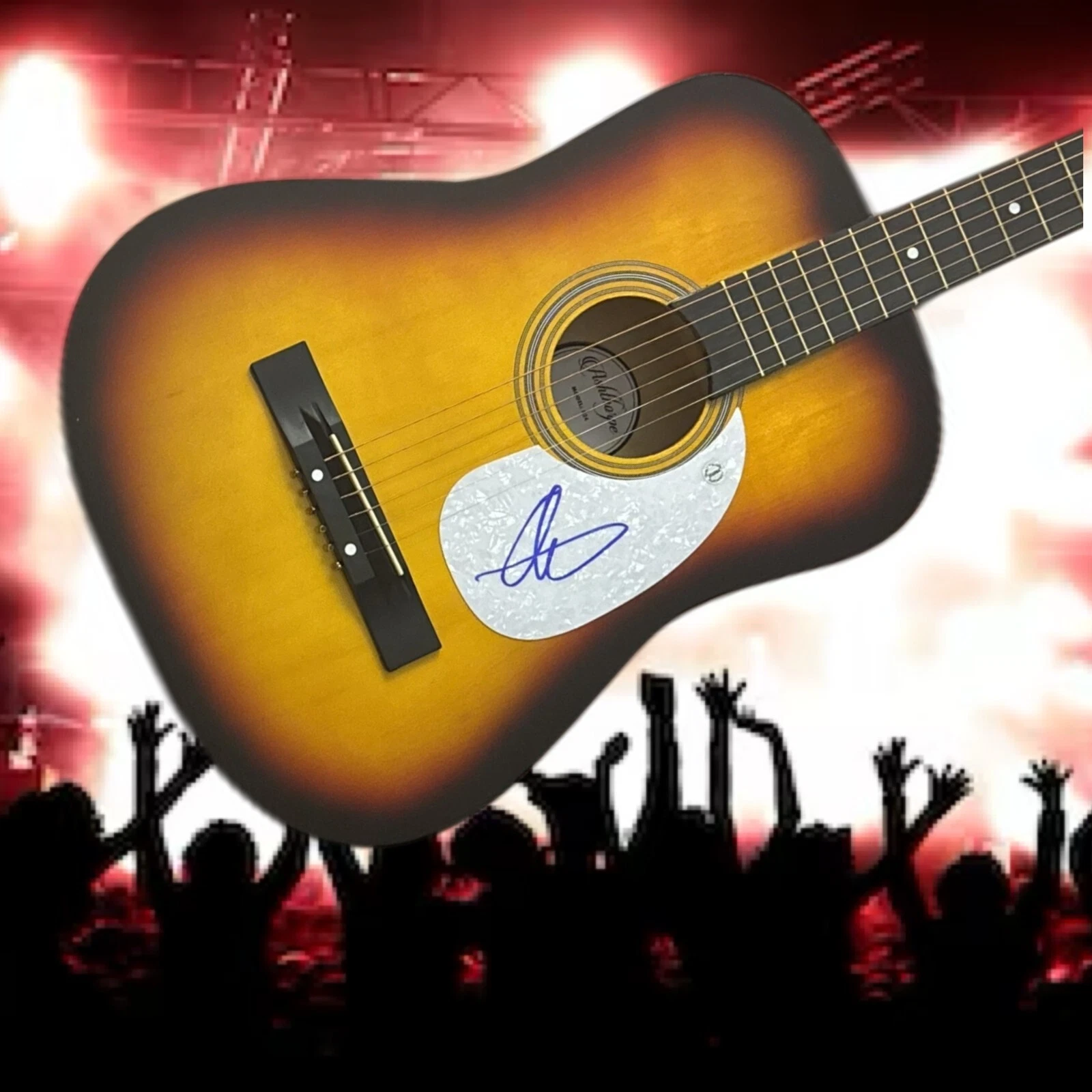 GFA American Ido Star  * ALEJANDRO ARANDA *  Signed Acoustic Guitar PROOF COA