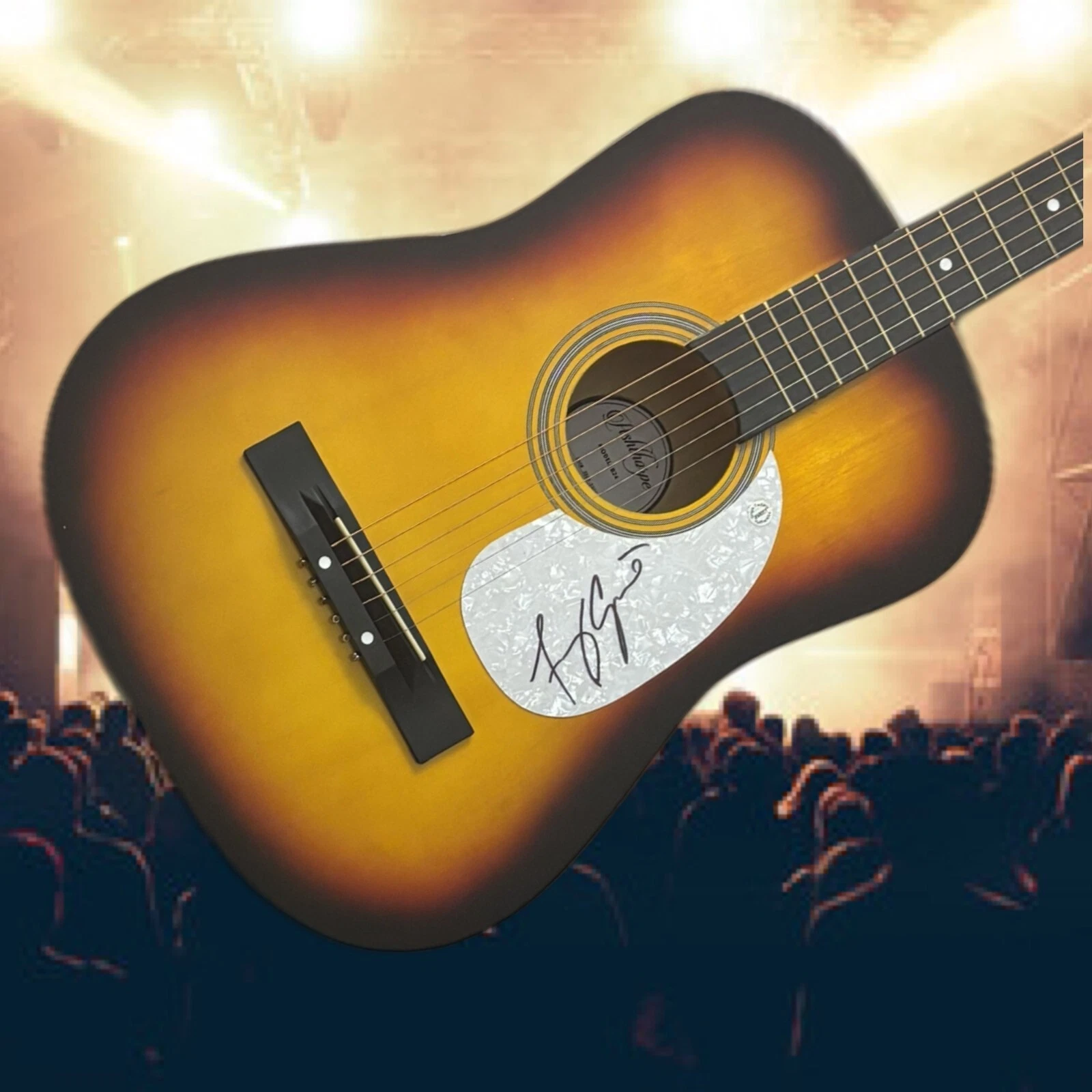 GFA Heart in Motion Baby, Baby  * AMY GRANT *  Signed Acoustic Guitar A5 COA