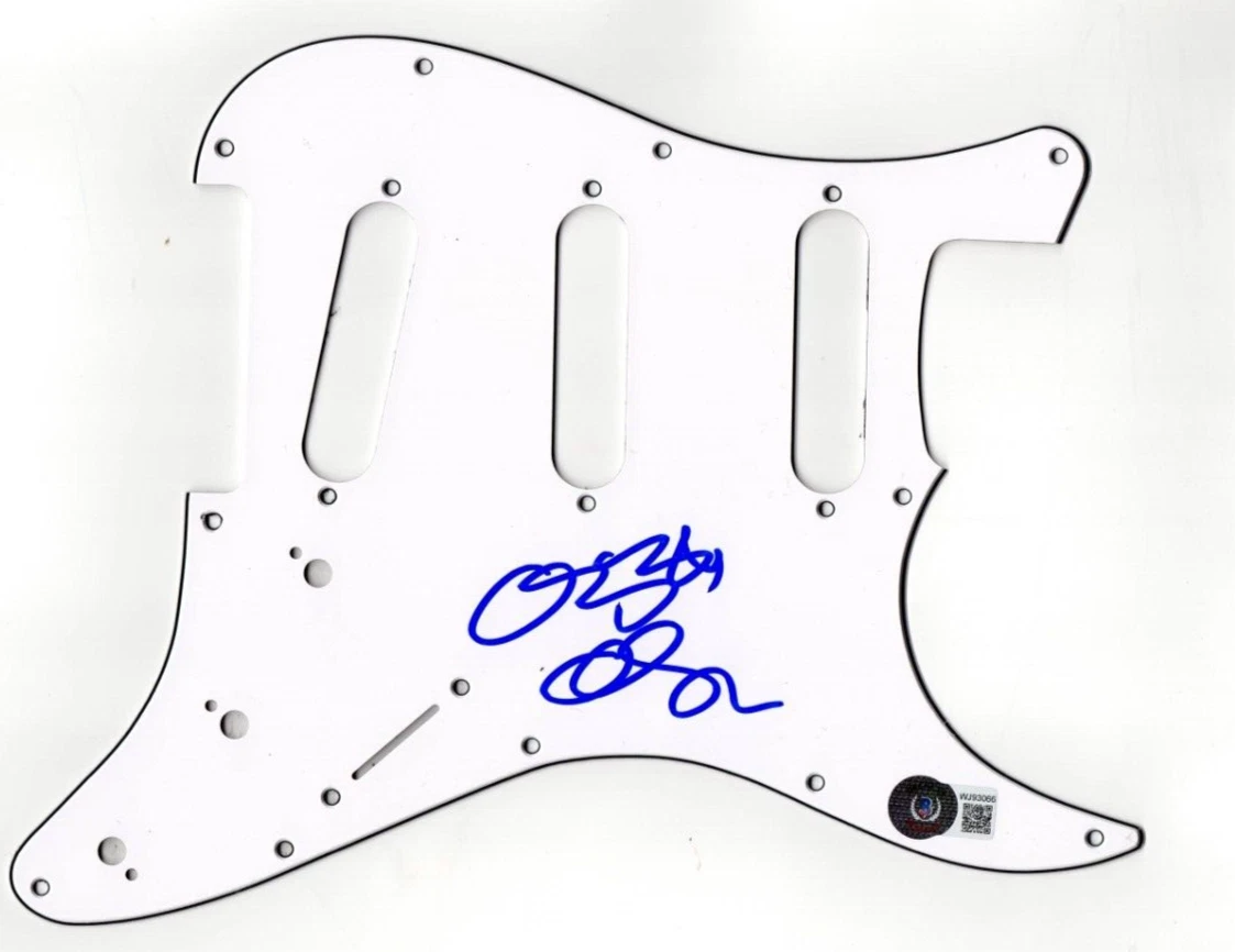Ozzy Osbourne Signed Pickguard Stratocaster Electric Guitar Auto Beckett Witness