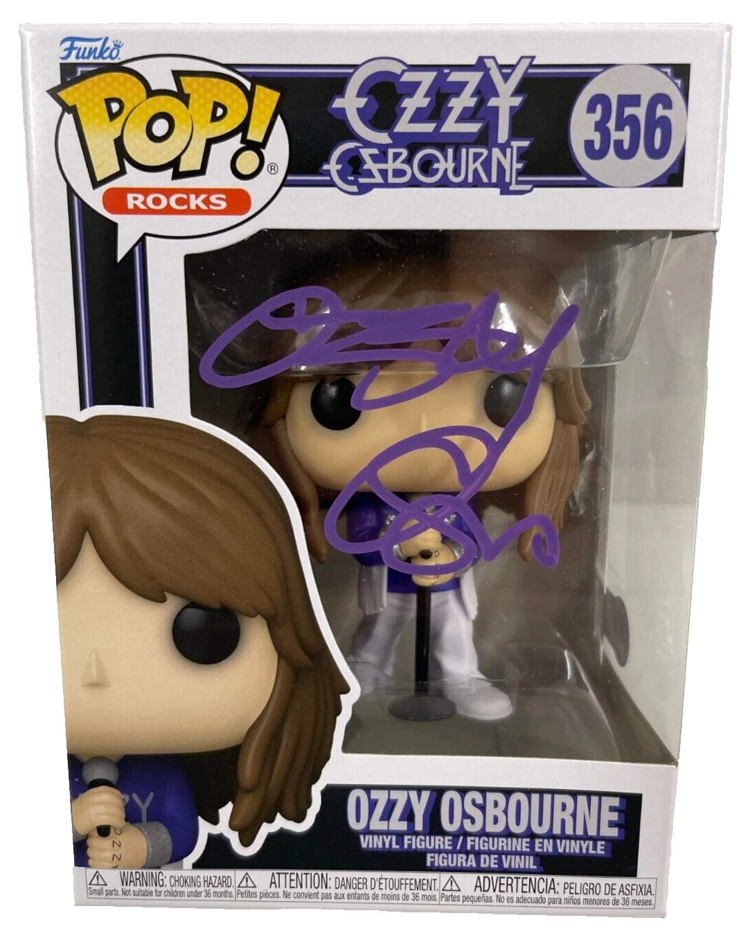 Ozzy Osbourne Signed Pop Rocks Funko 356 Black Sabbath Autograph Beckett Witness