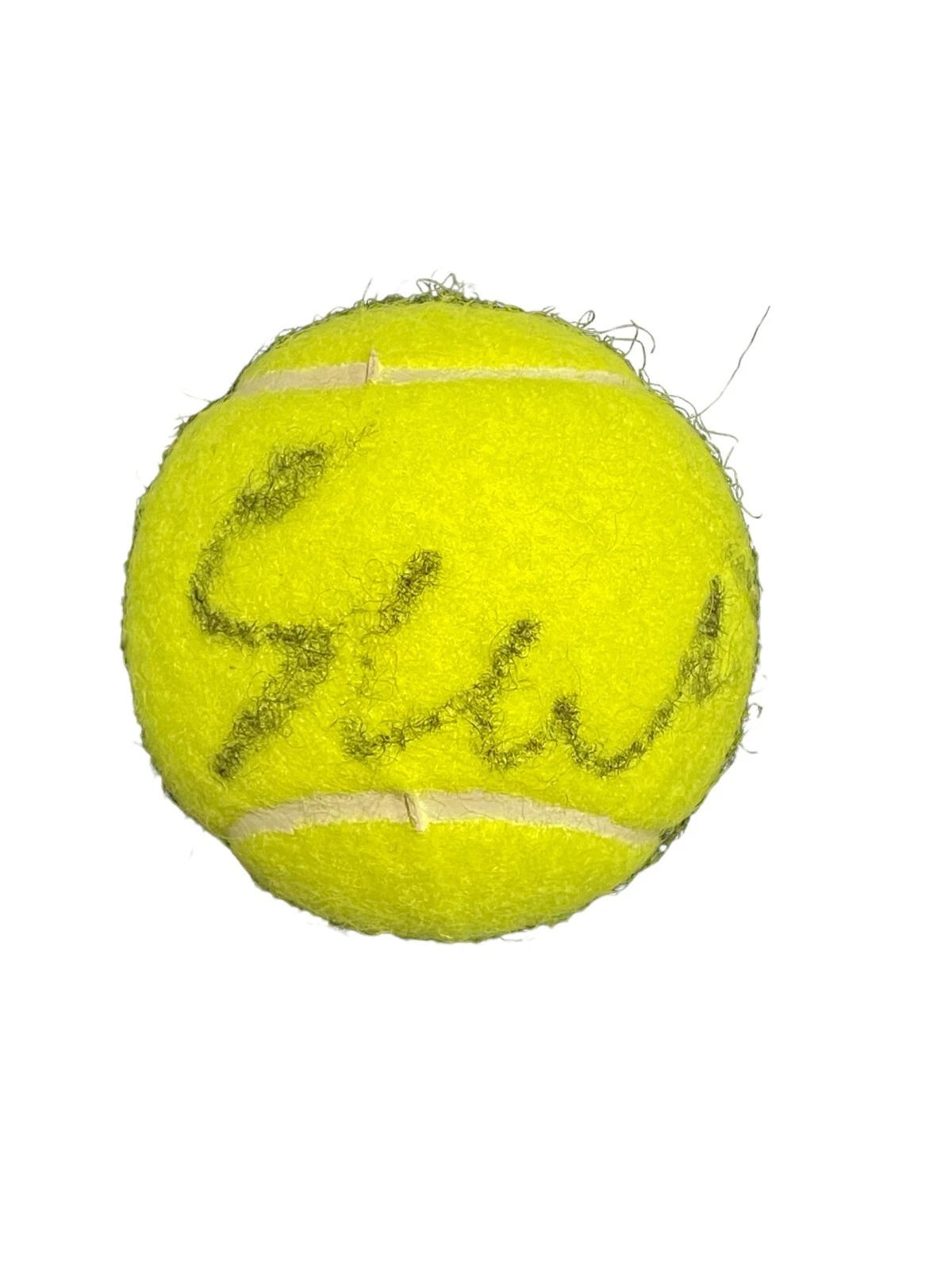 Iga Swiatek Signed Autograph Tennis Ball US Open Roland Garros Beckett BAS COA B