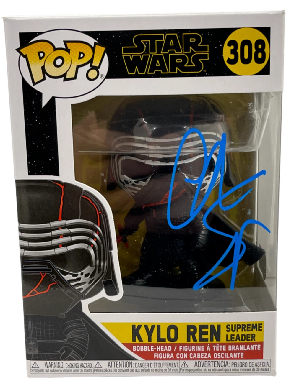 Christian Slater Signed Star Wars Kylo Ren Funko Authentic Autograph Beckett