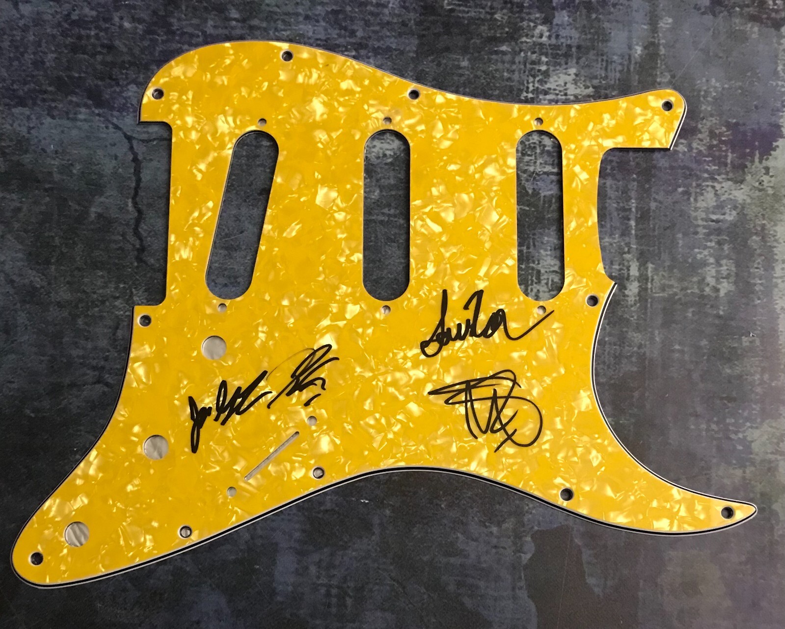 GFA Shallow x4 AM Band Wrong * FIVE A.M. * Signed Electric Pickguard PROOF COA