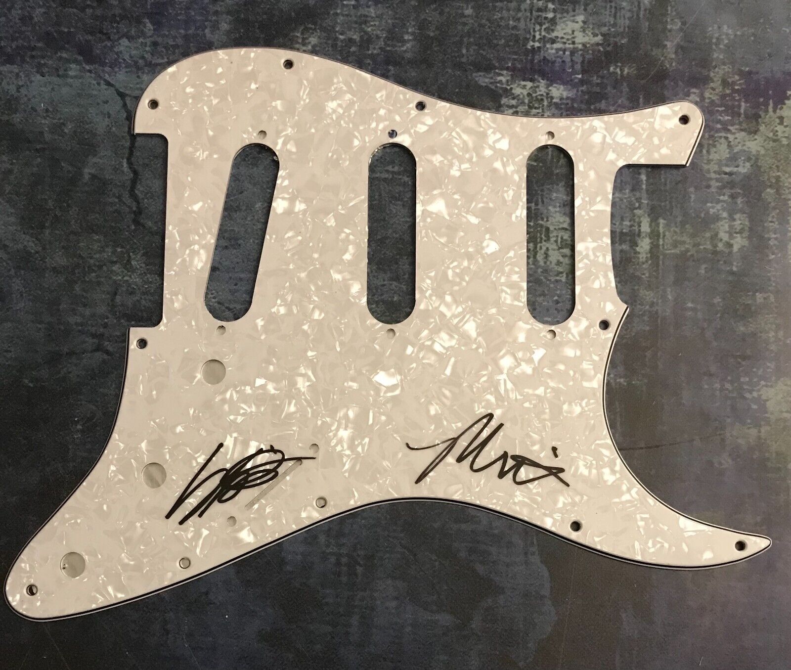 GFA Denial in Paradise x2 Band  * COURTSHIP. * Signed Electric Pickguard COA