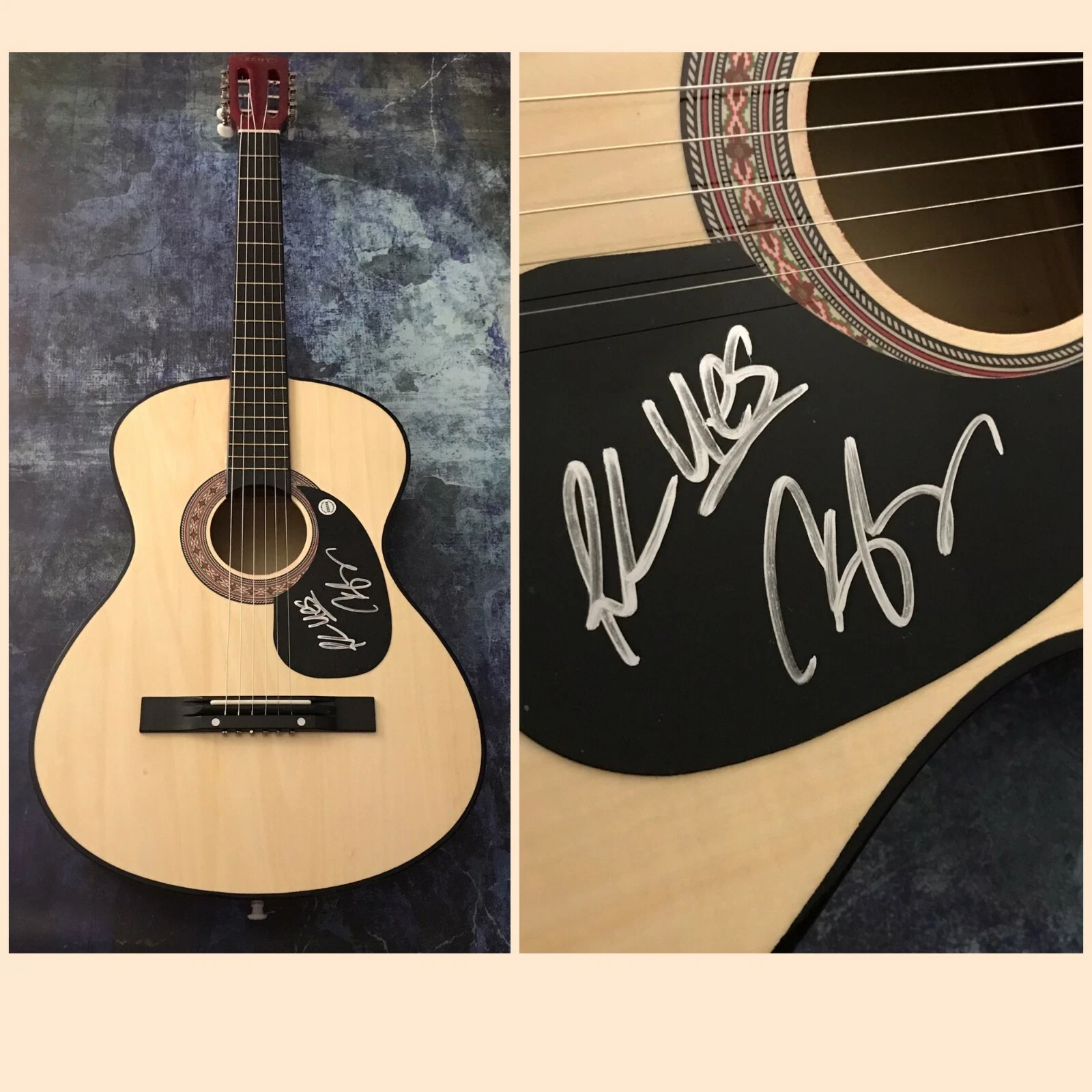 GFA Uncle Snap & Rooster Duo * THE LACS * Signed Acoustic Guitar L4 COA