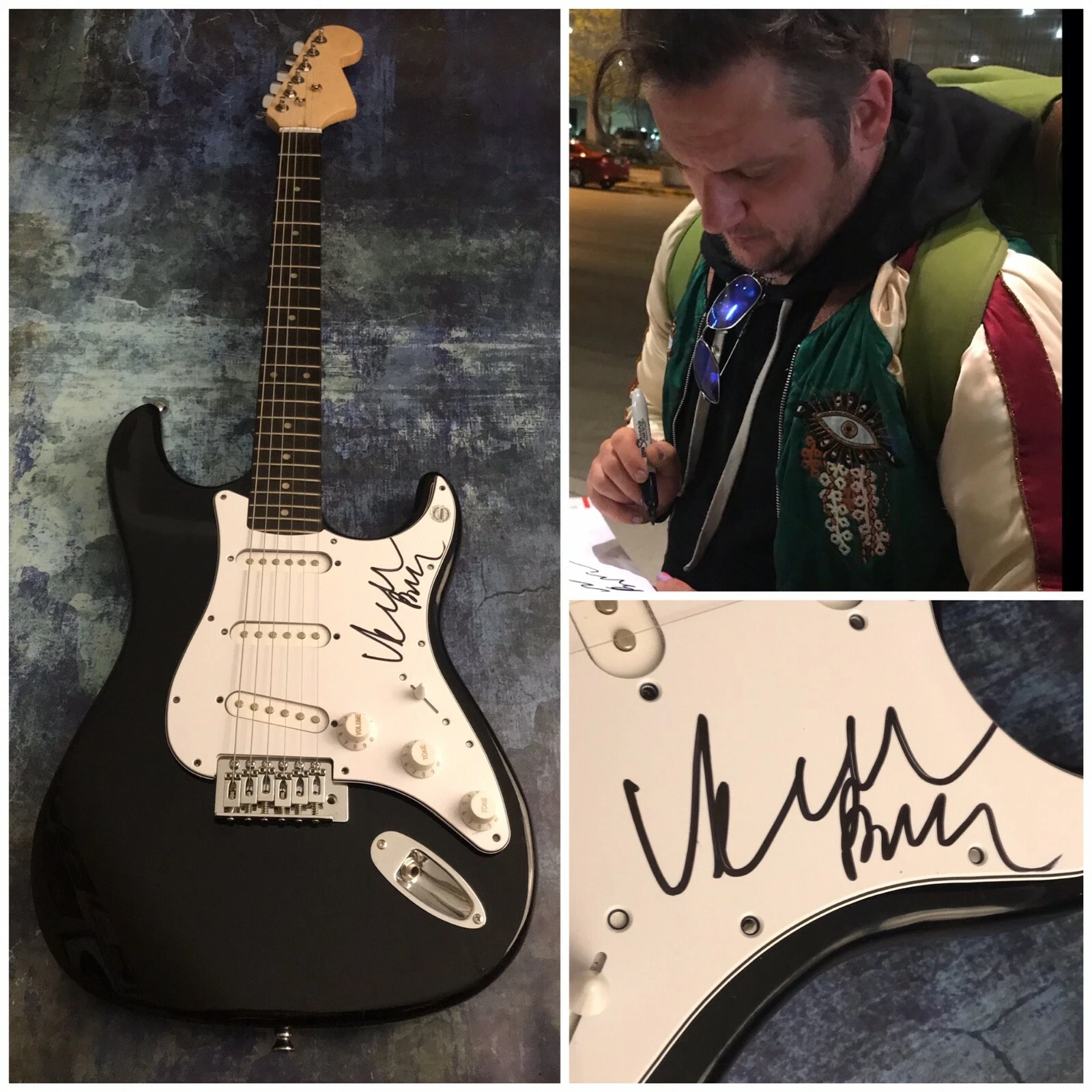 GFA Modest Mouse Float On * ISAAC BROCK * Signed Electric Guitar PROOF B1 COA