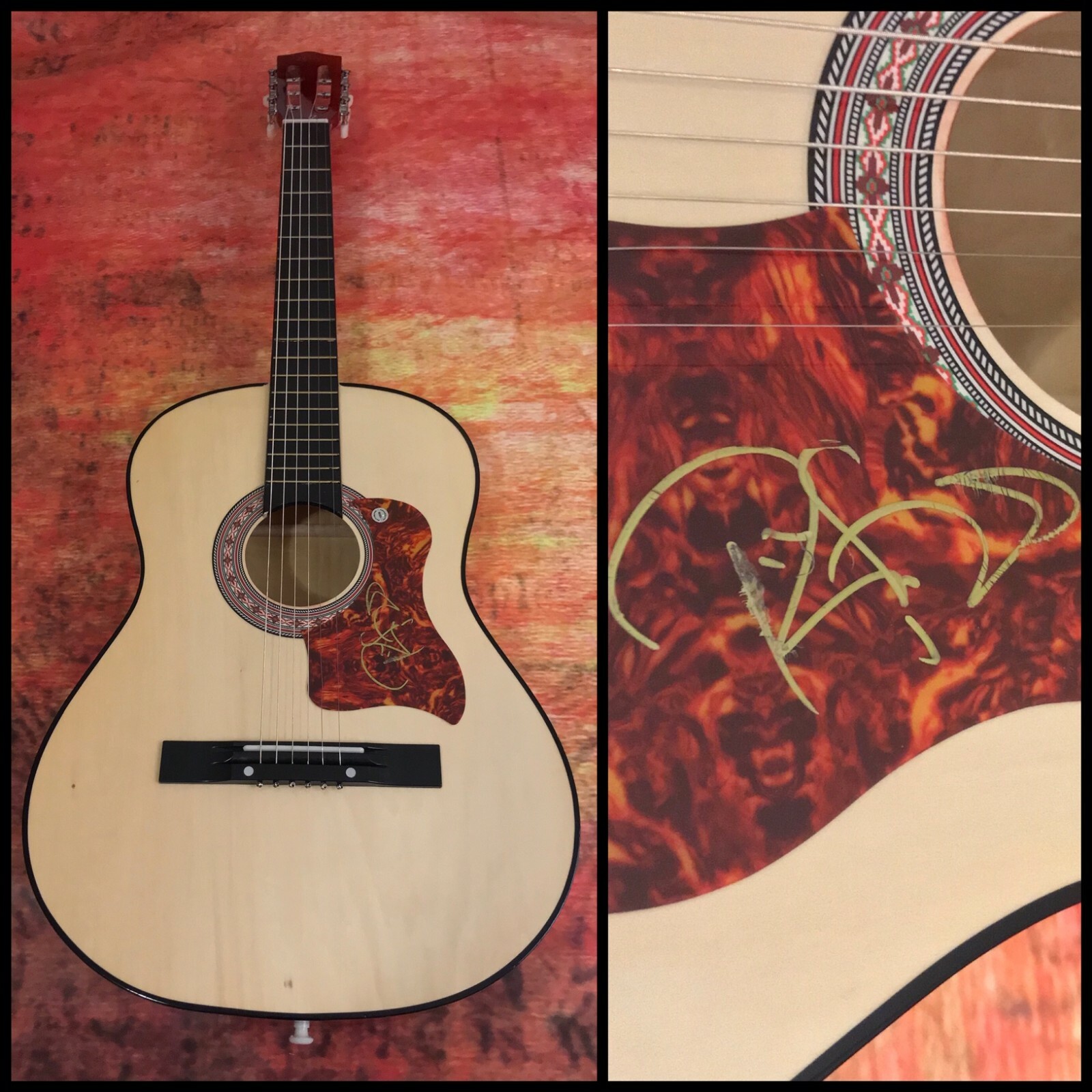 GFA Home & Raging Fire Star * PHILLIP PHILLIPS * Signed Acoustic Guitar COA