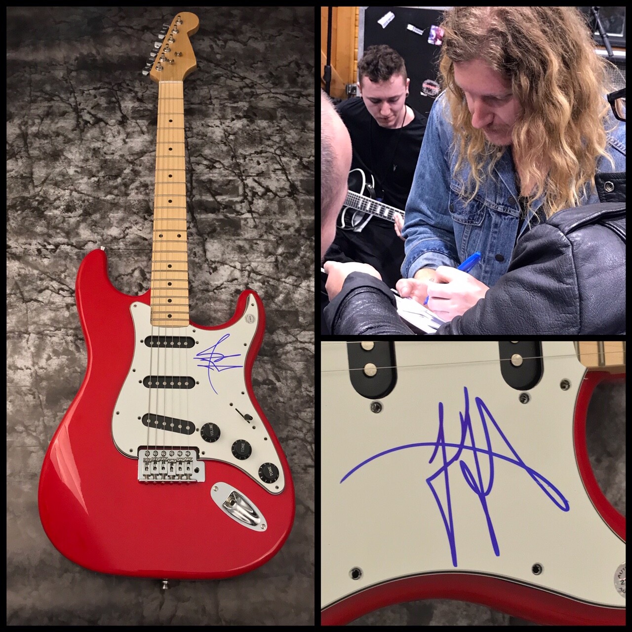 GFA Highwayman Guitarist * JARED JAMES NICHOLS * Signed Red Electric Guitar COA