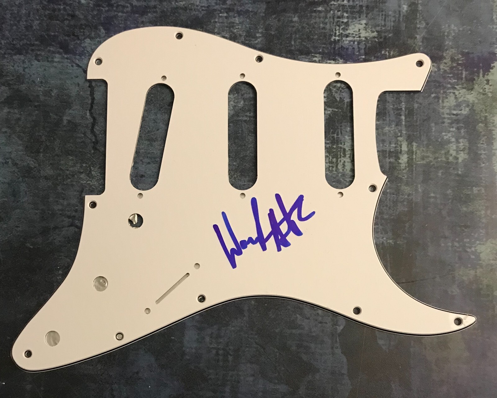 GFA Mushroomhead Band Star * WAYLON REAVIS * Signed Electric Pickguard COA
