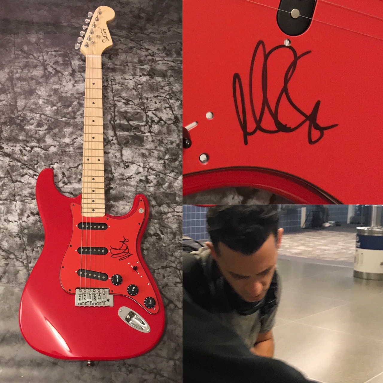 GFA O.A.R. Crazy Game of Poker * MARC ROBERGE * Signed Electric Guitar PROOF COA