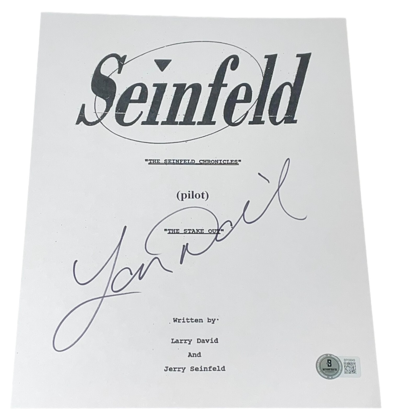 Larry David Signed Autograph Seinfeld 
