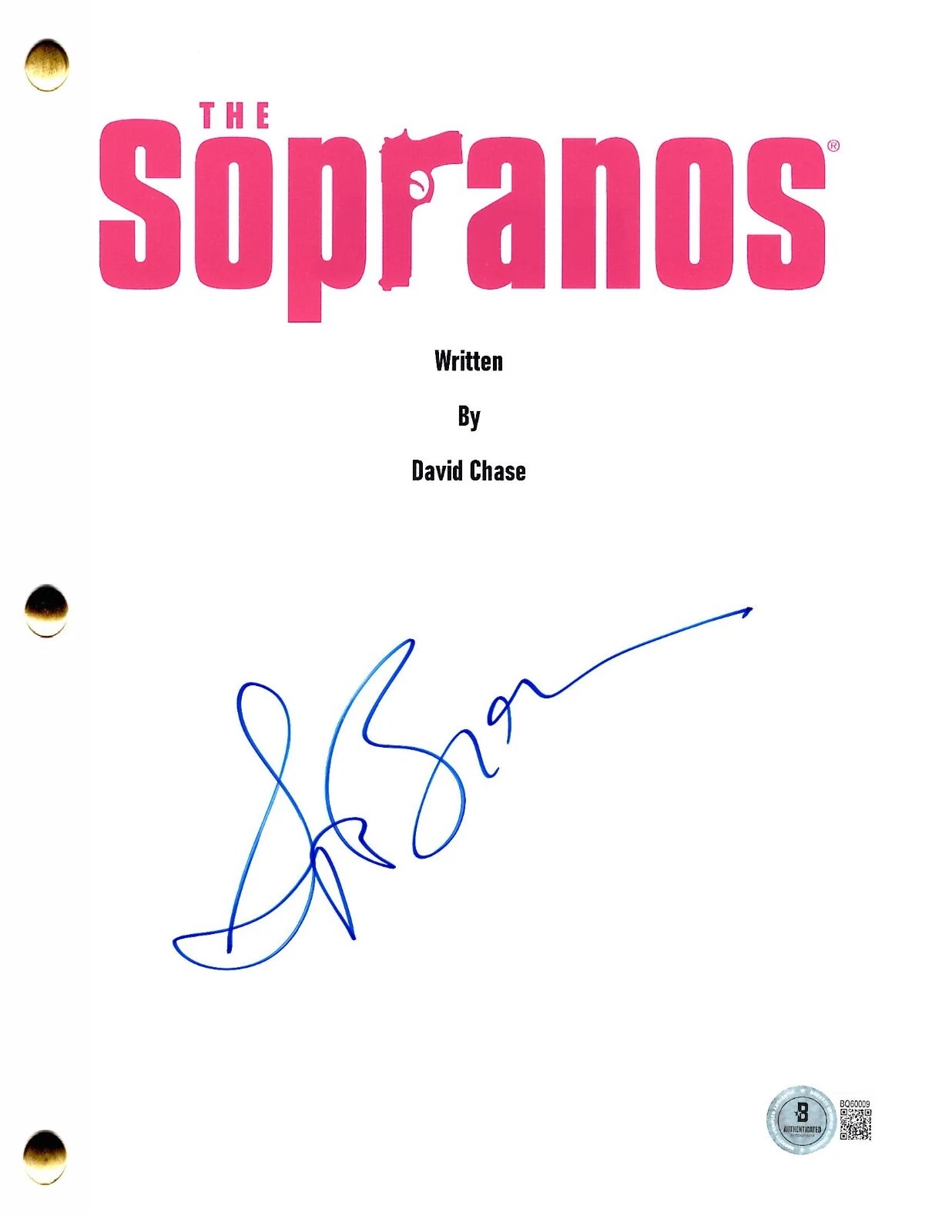 Lorraine Bracco Signed The Sopranos Pilot Script Authentic Autograph Beckett