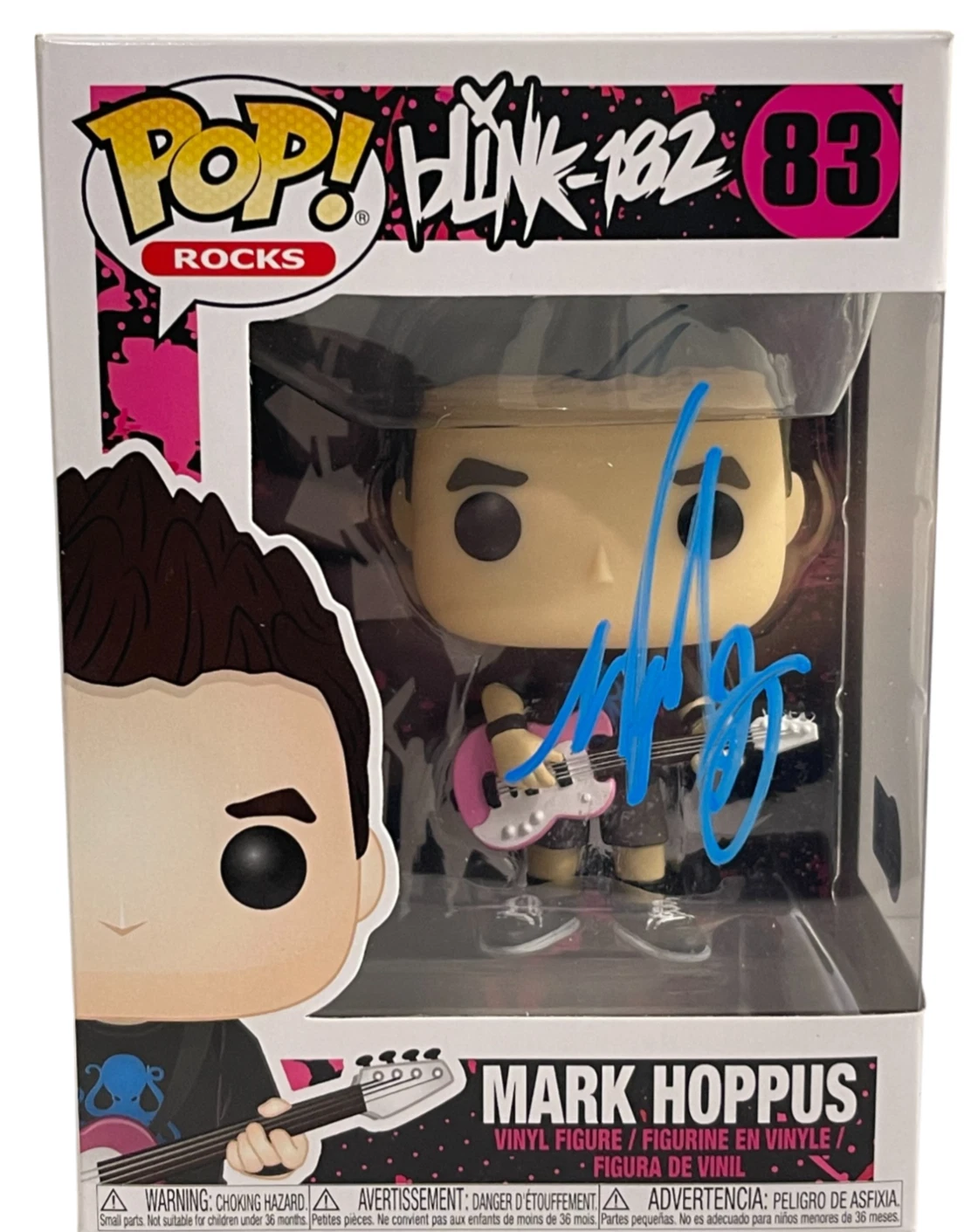 Mark Hoppus Signed Blink 182 Funko Pop Figure Authentic Autograph Beckett