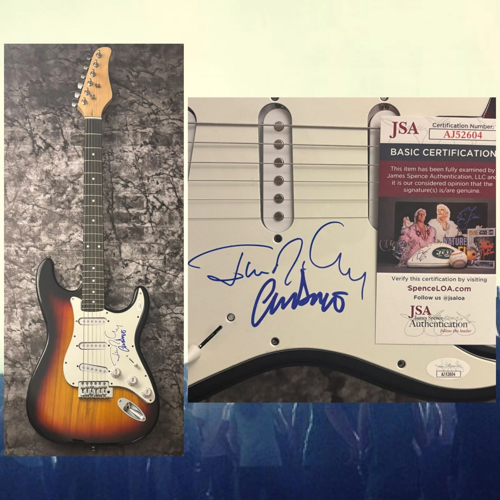 JSA Jim McCarty & Chris Dreja  * THE YARDBIRDS *  Signed New Electric Guitar COA