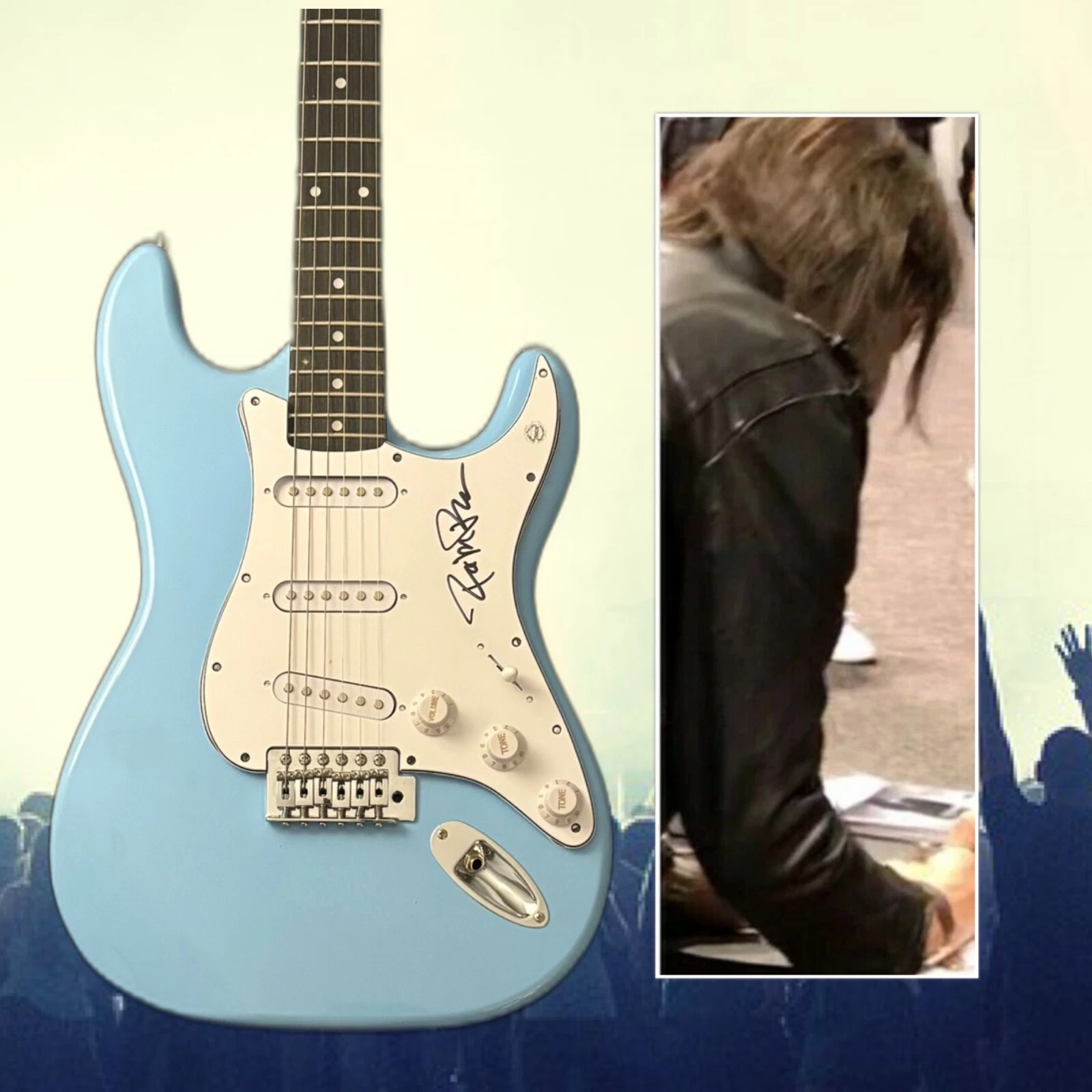 GFA Nine Inch Nails & Guns N' Roses  * ROBIN FINCK *  Signed Electric Guitar COA