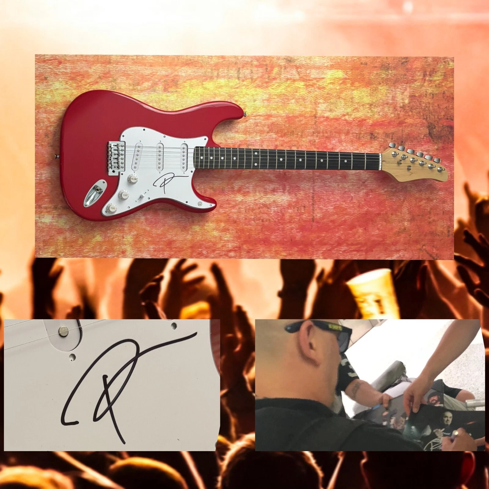 GFA Pantera Band Rock Star  * PHIL ANSELMO *  Signed Electric Guitar PROOF COA