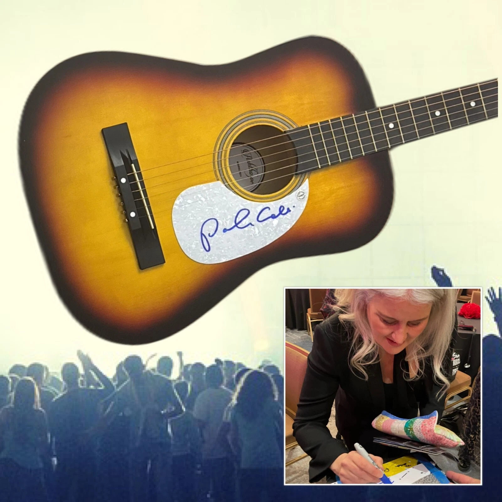 GFA I Don't Want to Wait Singer  * PAULA COLE * Signed Acoustic Guitar PROOF COA