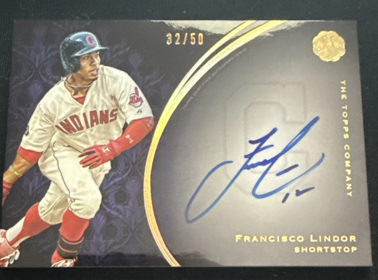 2016 Topps The Mint - Franchise Autographs Francisco Lindor /50 Cleveland/ Mets