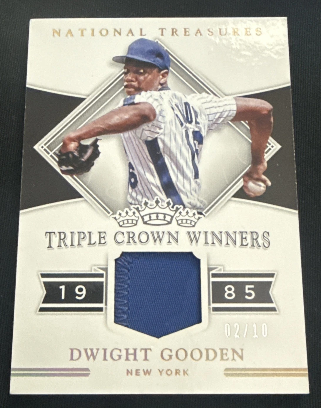 Dwight Gooden 2017 National Treasures Triple Crown Winners 2/10 SSP NY METS