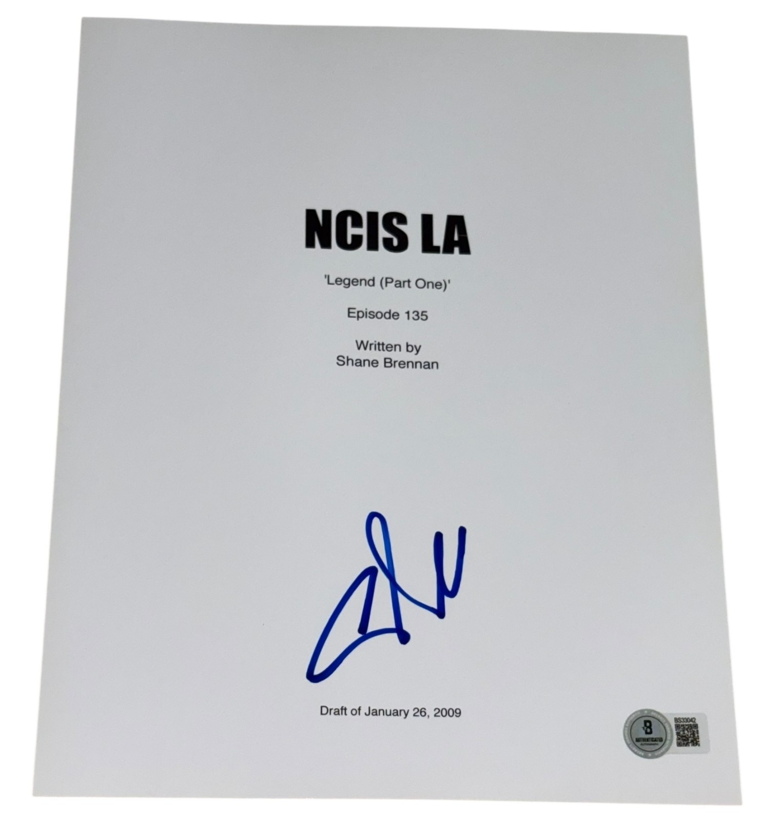 Chris O'Donnell Signed Autograph NCIS LA TV Episode Script Screenplay Beckett