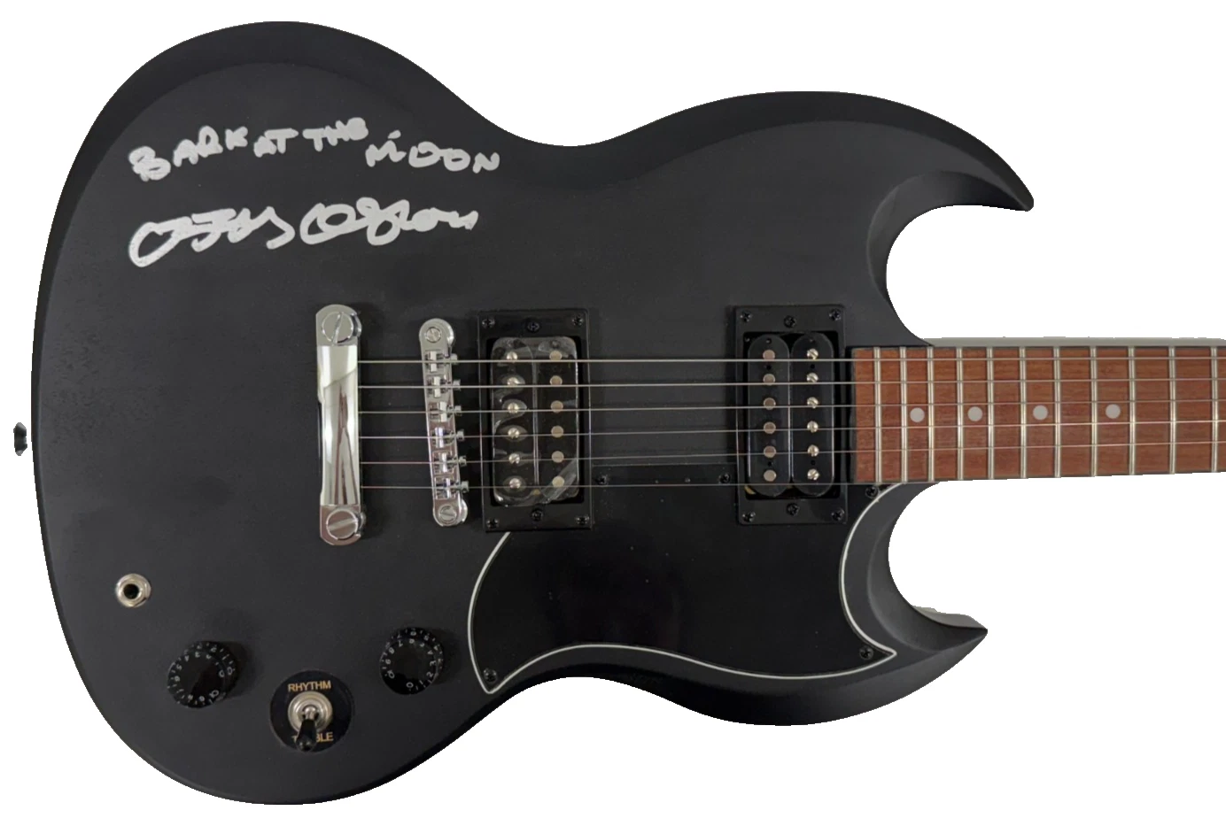Ozzy Osbourne Signed Epiphone SG Electric Guitar Inscription Autograph Beckett
