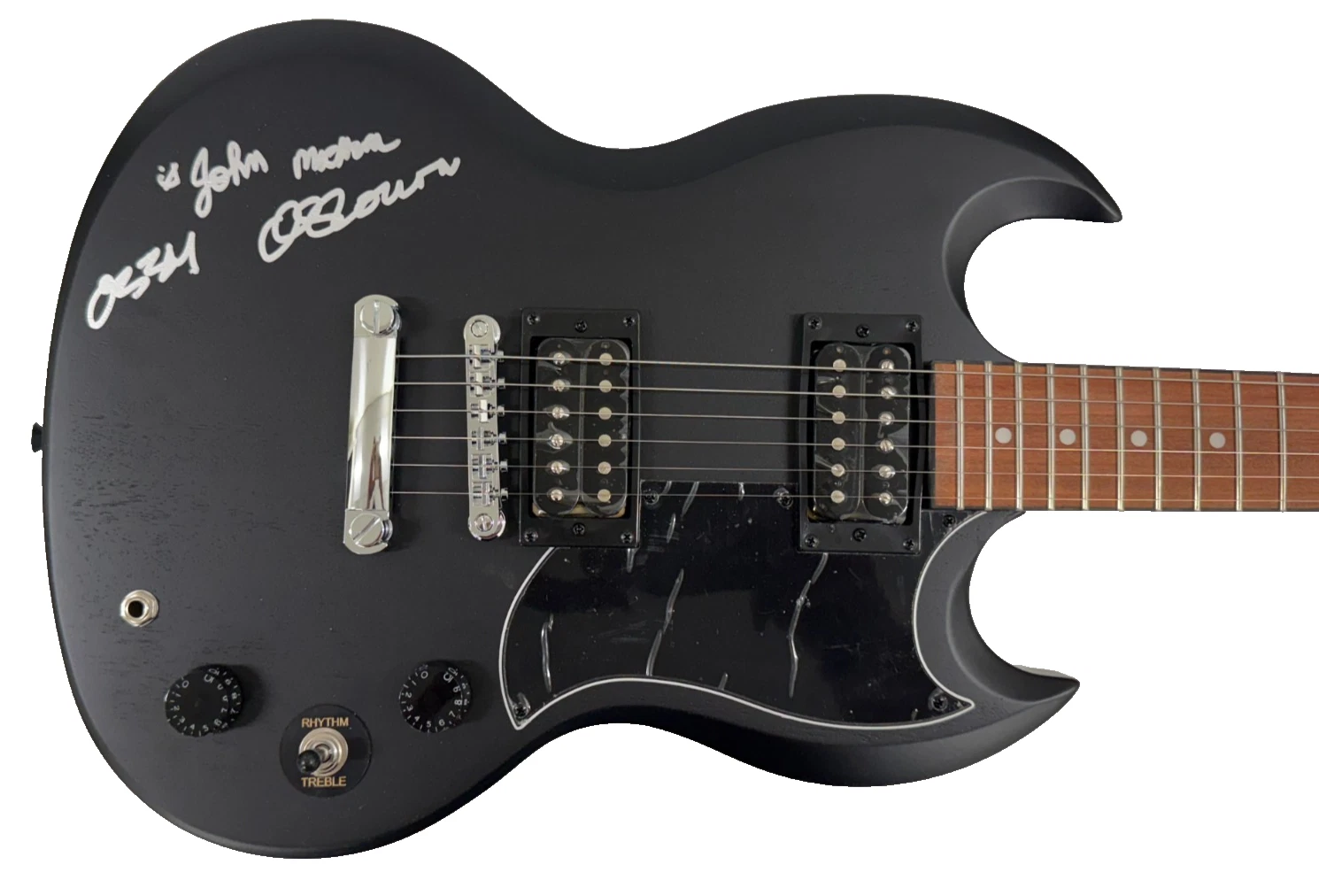 Ozzy Osbourne Signed Epiphone SG Electric Guitar Full Name Autograph Beckett