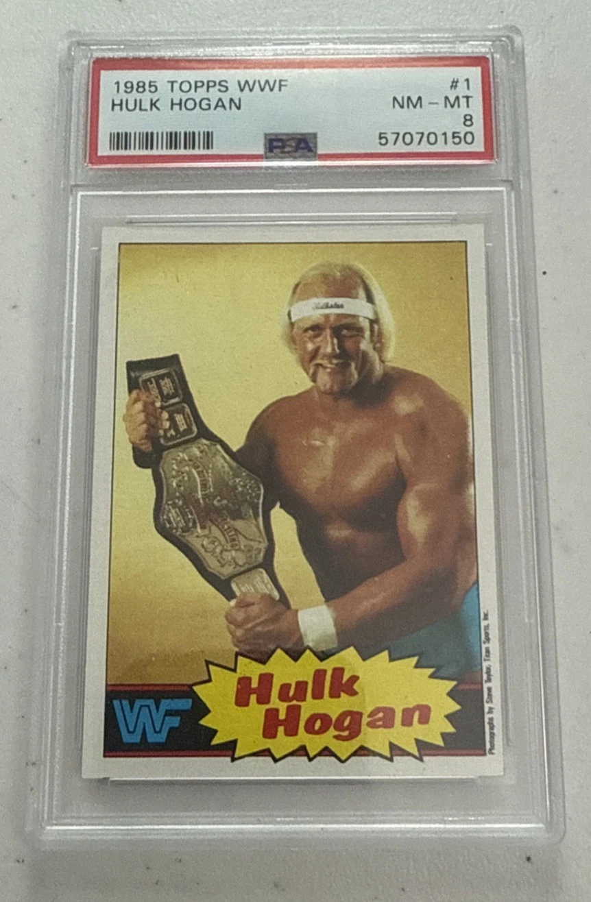 1985 Topps WWF #16 Hulk Hogan PSA 8 NM-MT Rookie Card RC