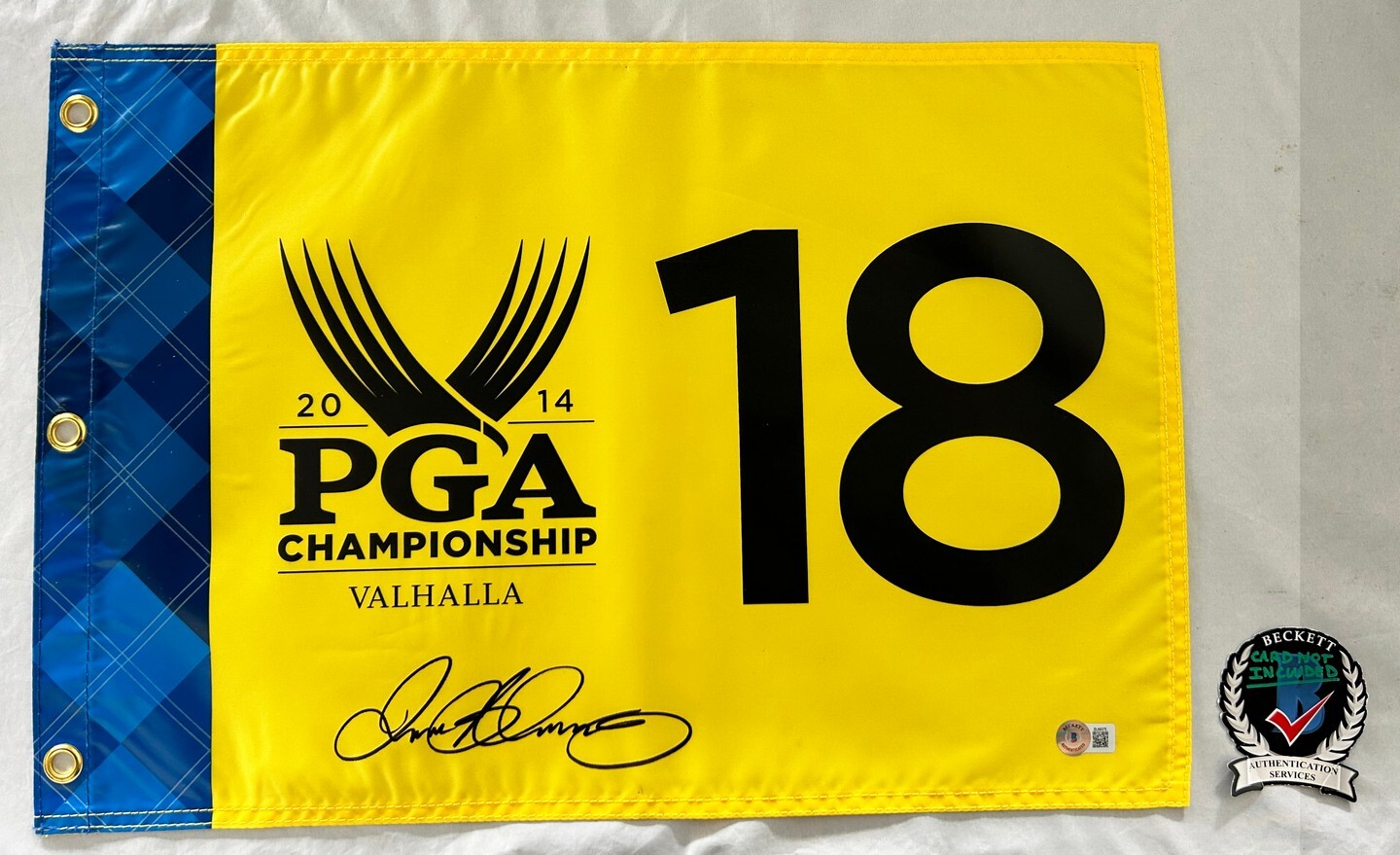 Rory McIlroy Signed 2014 PGA Championship Flag Beckett BAS COA